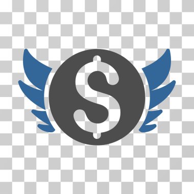 Melek yatırım vektör simgesi