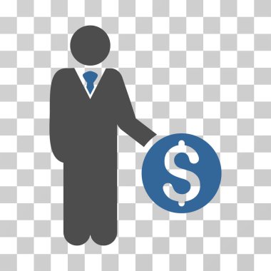 Bankacı vektör simgesi