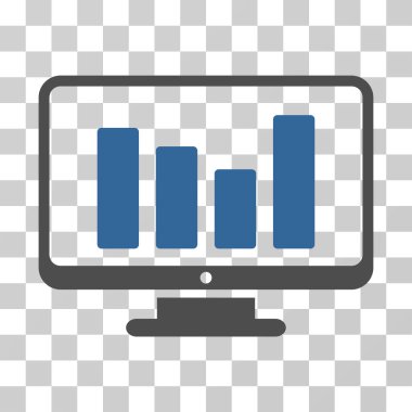 Çubuk grafik izleme vektör simgesi