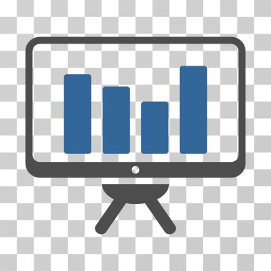 Çubuk grafik kurulu vektör simge izleme