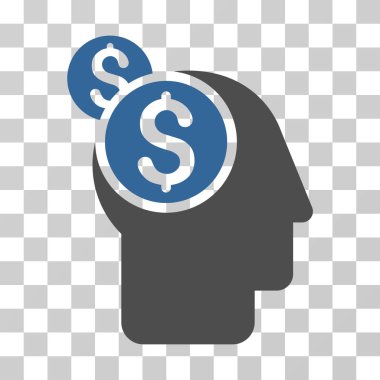 İş düşünme vektör simgesi