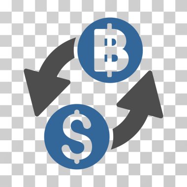 Doları Baht Exchange vektör simgesi