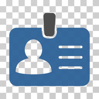 Kişi rozet vektör simgesi