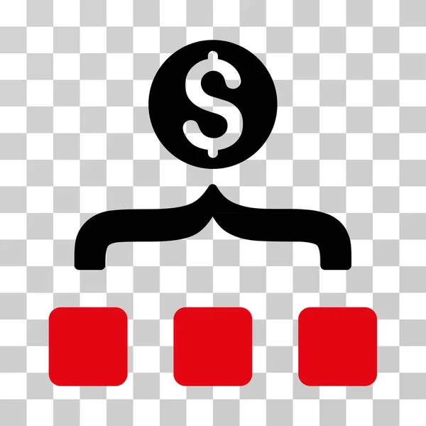Geld-Aggregator-Vektorsymbol — Stockvektor