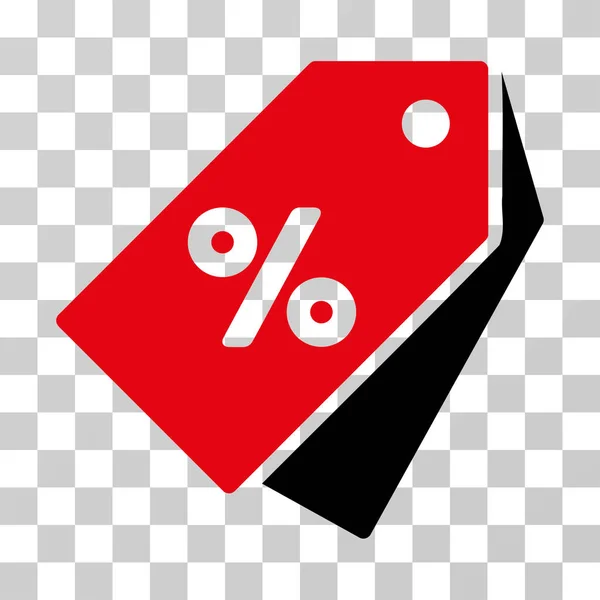 Percent Discount Tags Vector Icon — Stock Vector