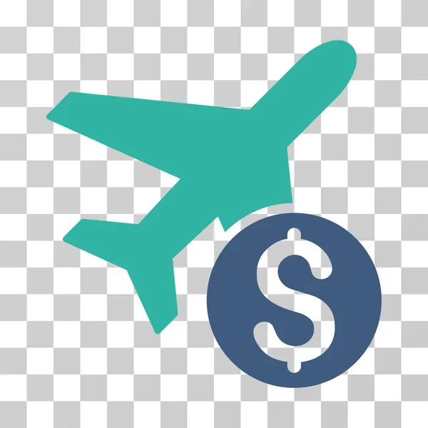 Flygplan pris vektor symbol — Stock vektor