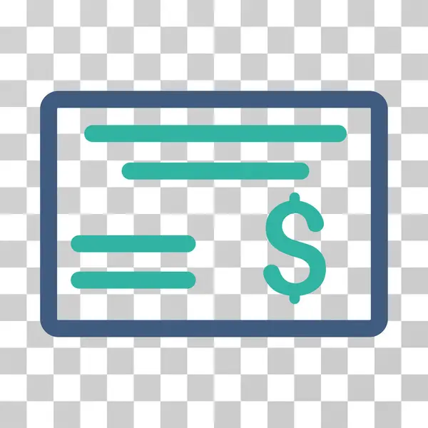 Dollarn check vektor symbol — Stock vektor