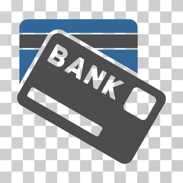 Ícone de vetor de cartões bancários — Vetor de Stock