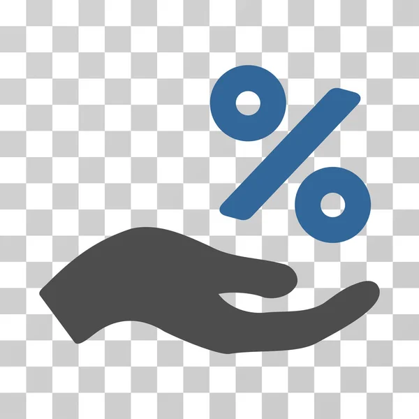 Percent Offer Hand Vector Icon — Stock Vector