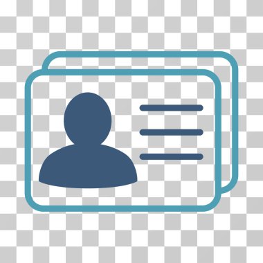 Hesap kartları vektör simgesi