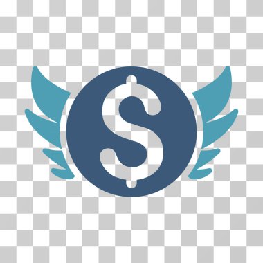 Melek yatırım vektör simgesi