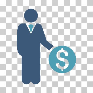 Bankacı vektör simgesi