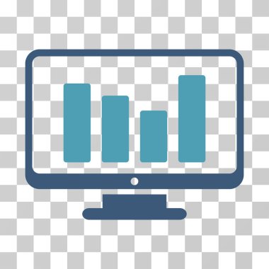 Çubuk grafik izleme vektör simgesi