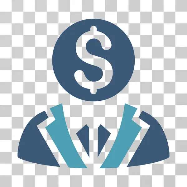 Banker-Vektor-Symbol — Stockvektor