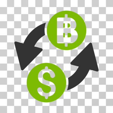 Doları Baht Exchange vektör simgesi