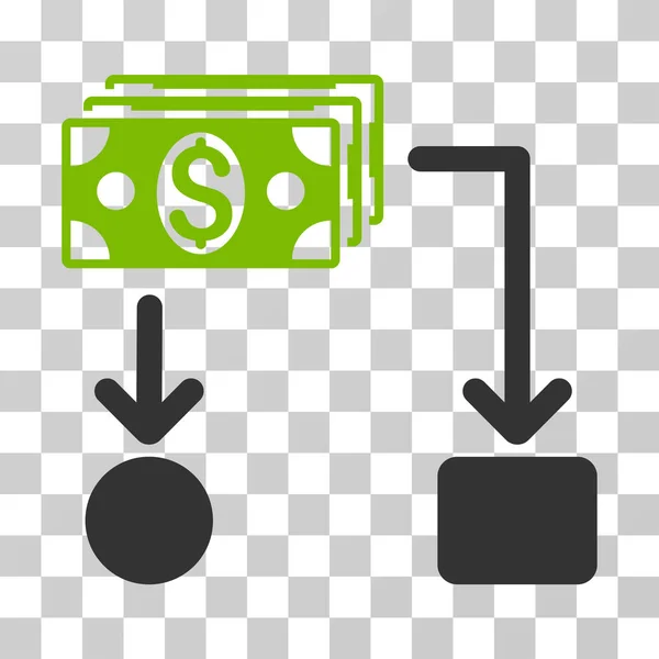Cashflow-Vektorsymbol — Stockvektor