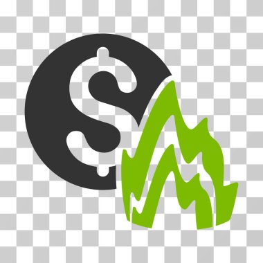 Yangın felaketi fiyat vektör simgesi