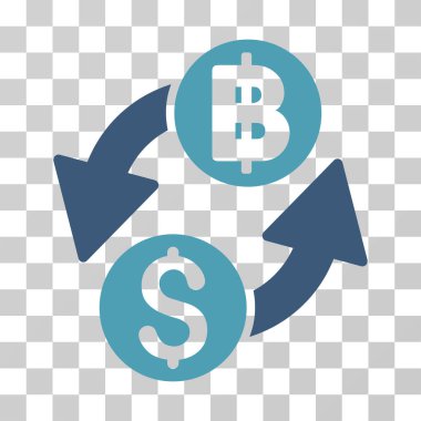 Doları Baht Exchange vektör simgesi