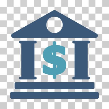 Dolar banka vektör simgesi