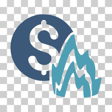 Yangın felaketi fiyat vektör simgesi