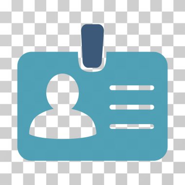 Kişi rozet vektör simgesi