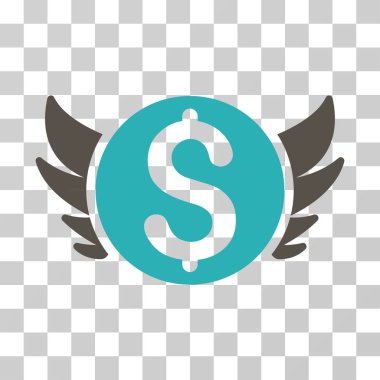 Melek yatırım vektör simgesi