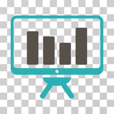 Çubuk grafik kurulu vektör simge izleme