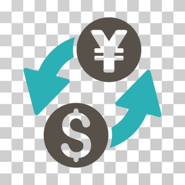 Dolar Yen Exchange vektör simgesi