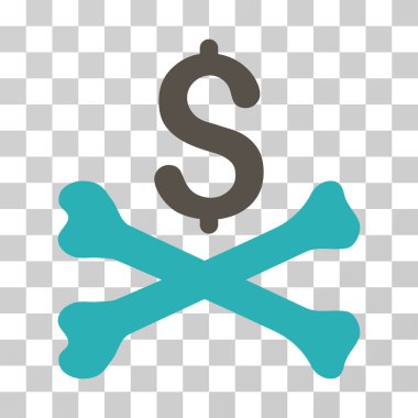 Ölümlü borç vektör simgesi