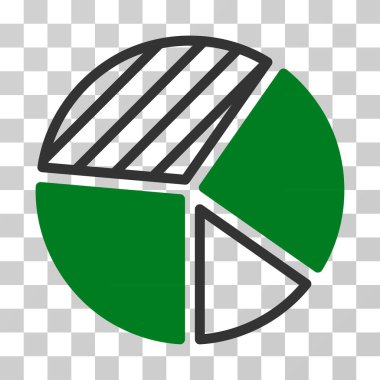 pasta grafiği vektör simgesi