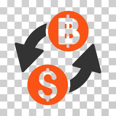 Doları Baht Exchange vektör simgesi