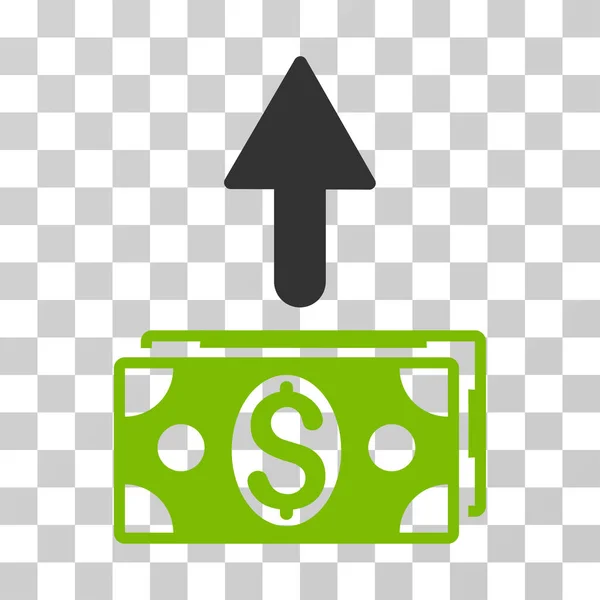 Send Banknotes Vector Icon — Stock Vector
