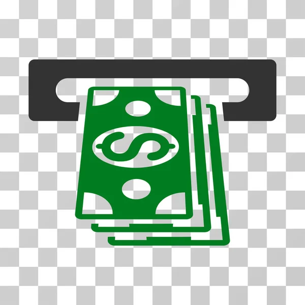 ATM Cashout Vector Ícone — Vetor de Stock
