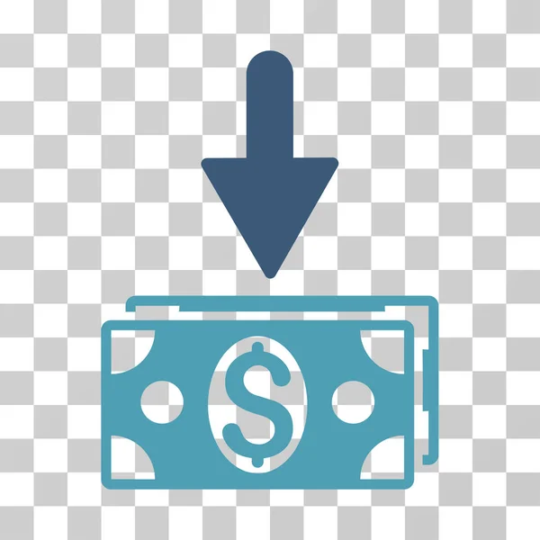 Krijgen van de Dollar biljetten Vector Icon — Stockvector