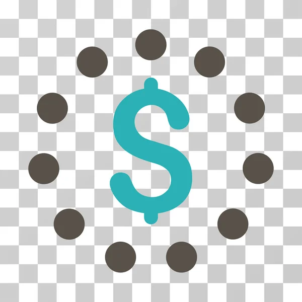 Signe dollar icône vectorielle — Image vectorielle