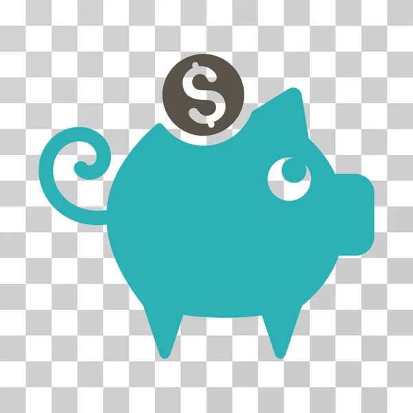 Piggy Bank Vector Icon — Stock Vector