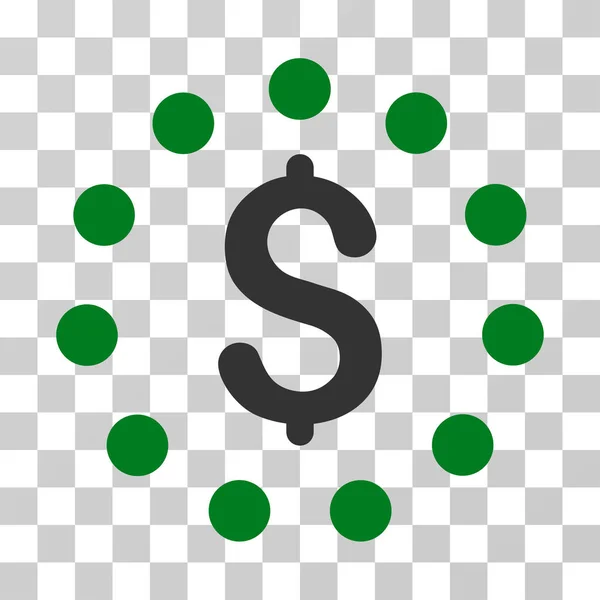 Signe dollar icône vectorielle — Image vectorielle