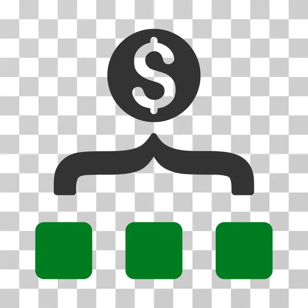 Geld-Aggregator-Vektorsymbol — Stockvektor