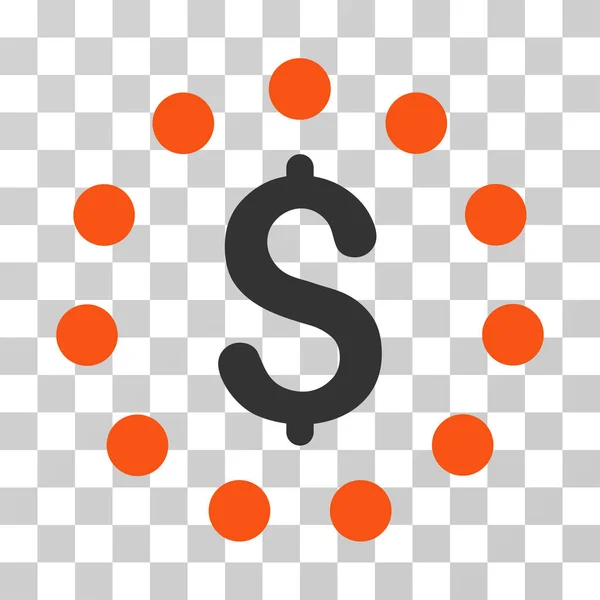 Dollar-Zeichenvektorsymbol — Stockvektor