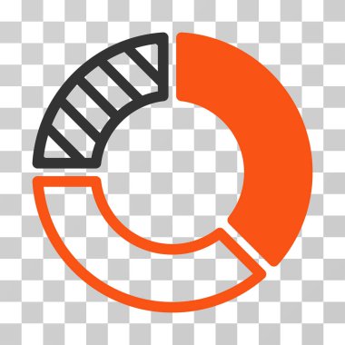 pasta grafiği vektör simgesi