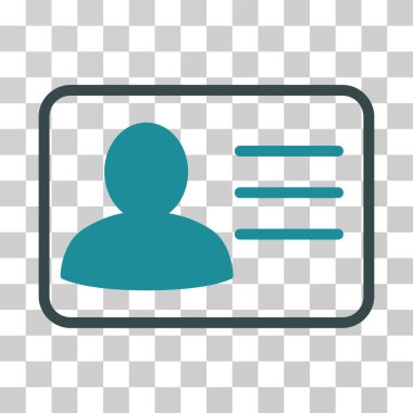 Hesap kartı vektör simgesi