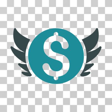 Melek yatırım vektör simgesi