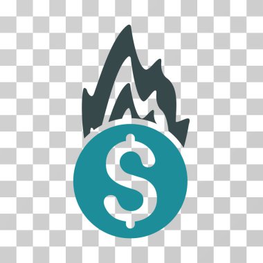 Yangın hasarı vektör simgesi