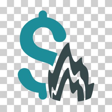 Yangın felaketi vektör simgesi