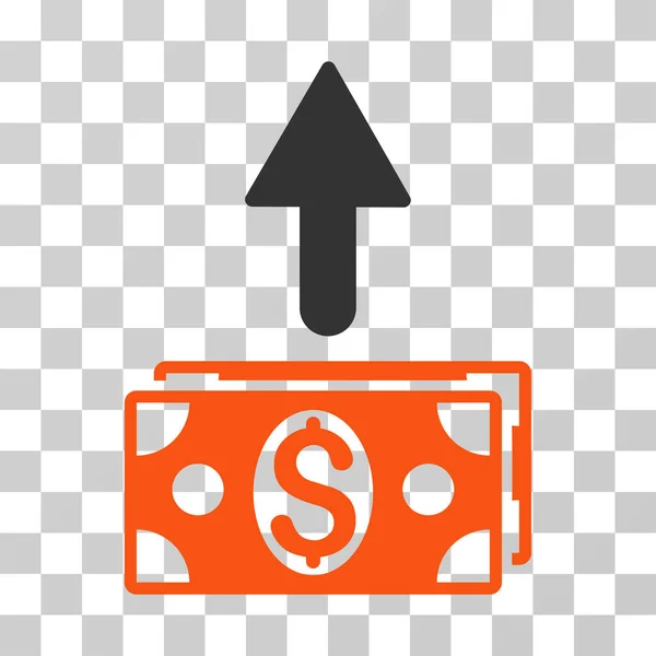 Send Banknotes Vector Icon — Stock Vector