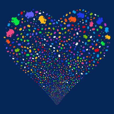 Kumbara havai fişek kalp