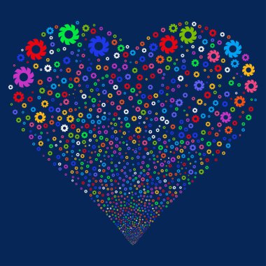 Türbin havai fişek kalp