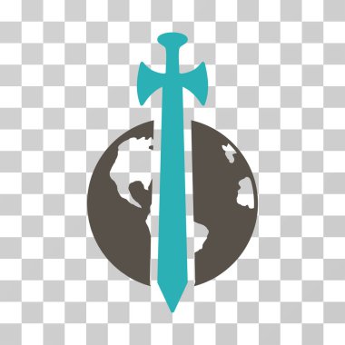 Dünya askeri koruma vektör simgesi