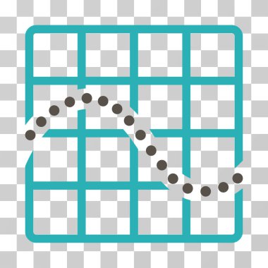 İşlev grafik vektör simgesi