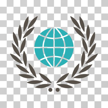 Küresel amblemi vektör simgesi